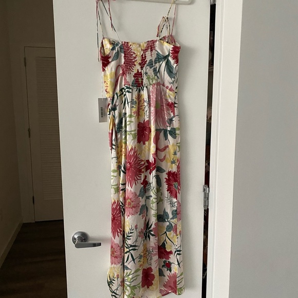 Reformation Marguerite Silk Dress Florentina floral colorful midi - Picture 4 of 10
